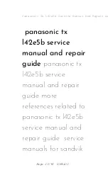 Предварительный просмотр 23 страницы Panasonic Tx L42e5b Service Manual And Repair Manual