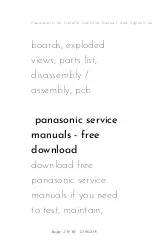 Предварительный просмотр 29 страницы Panasonic Tx L42e5b Service Manual And Repair Manual