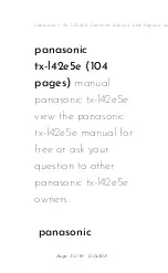 Предварительный просмотр 51 страницы Panasonic Tx L42e5b Service Manual And Repair Manual