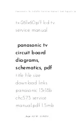 Предварительный просмотр 62 страницы Panasonic Tx L42e5b Service Manual And Repair Manual