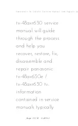 Предварительный просмотр 65 страницы Panasonic Tx L42e5b Service Manual And Repair Manual