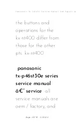 Предварительный просмотр 68 страницы Panasonic Tx L42e5b Service Manual And Repair Manual