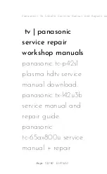 Предварительный просмотр 72 страницы Panasonic Tx L42e5b Service Manual And Repair Manual