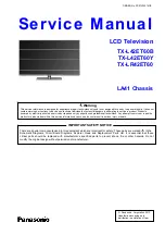 Preview for 1 page of Panasonic TX-L42ET60B Service Manual