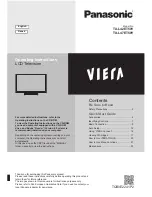 Preview for 1 page of Panasonic TX-L47ET50Y Operating Instructions Manual