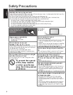 Preview for 2 page of Panasonic TX-L47ET50Y Operating Instructions Manual