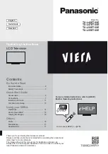 Panasonic TX-L47ET60E Operating Instructions Manual preview