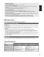 Preview for 17 page of Panasonic TX-L47FT60E Operating Instructions Manual