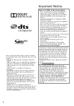 Preview for 2 page of Panasonic TX-L50B6E Operating Instructions Manual
