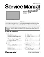 Preview for 1 page of Panasonic TX-LR32EM5A Service Manual