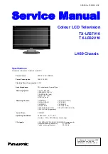 Preview for 1 page of Panasonic TX-LR32V10 Service Manual