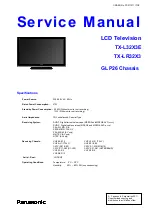 Preview for 1 page of Panasonic TX-LR32X3 Service Manual