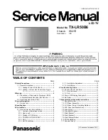 Panasonic TX-LR50B6 Service Manual preview