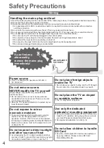 Предварительный просмотр 4 страницы Panasonic TX-P37C10E Operating Instructions Manual