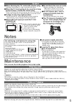 Предварительный просмотр 5 страницы Panasonic TX-P37C10E Operating Instructions Manual