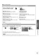 Предварительный просмотр 17 страницы Panasonic TX-P37C10E Operating Instructions Manual