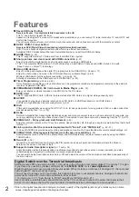 Preview for 2 page of Panasonic TX-P42G20B Operating Instructions Manual