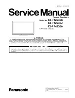 Panasonic TX-P42G30E Service Manual preview