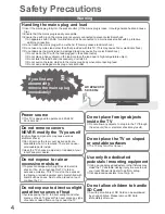 Предварительный просмотр 4 страницы Panasonic TX-P42S10E Operating Instructions Manual