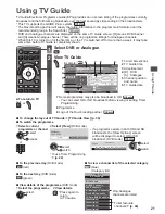 Предварительный просмотр 21 страницы Panasonic TX-P42S31B Operating Instructions Manual