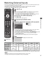 Предварительный просмотр 27 страницы Panasonic TX-P42S31B Operating Instructions Manual