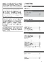 Preview for 3 page of Panasonic TX-P42UT50Y Operating Instructions Manual