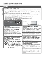 Preview for 4 page of Panasonic TX-P42UT50Y Operating Instructions Manual