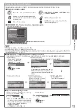 Предварительный просмотр 13 страницы Panasonic TX-P42V10E Operating Instructions Manual