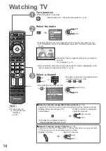 Предварительный просмотр 14 страницы Panasonic TX-P42V10E Operating Instructions Manual