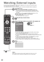 Предварительный просмотр 22 страницы Panasonic TX-P42V10E Operating Instructions Manual