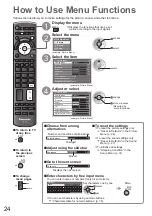 Предварительный просмотр 24 страницы Panasonic TX-P42V10E Operating Instructions Manual