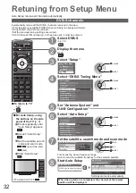 Предварительный просмотр 32 страницы Panasonic TX-P42V10E Operating Instructions Manual