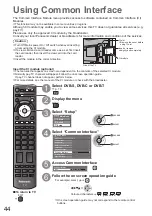 Предварительный просмотр 44 страницы Panasonic TX-P42V10E Operating Instructions Manual