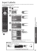 Предварительный просмотр 47 страницы Panasonic TX-P42V10E Operating Instructions Manual