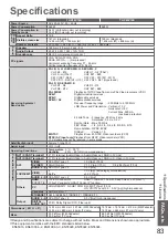 Предварительный просмотр 83 страницы Panasonic TX-P42V10E Operating Instructions Manual