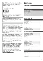 Preview for 3 page of Panasonic TX-P42VT30Y Operating Instructions Manual