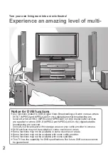 Предварительный просмотр 2 страницы Panasonic TX-P46Z11E Operating Instructions Manual