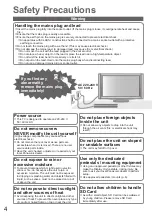 Предварительный просмотр 4 страницы Panasonic TX-P46Z11E Operating Instructions Manual