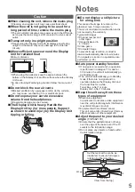 Предварительный просмотр 5 страницы Panasonic TX-P46Z11E Operating Instructions Manual