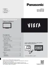 Preview for 1 page of Panasonic TX-P50GT60E Operating Instructions Manual