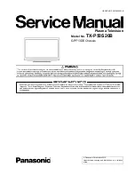 Preview for 1 page of Panasonic TX-P50S20B Service Manual