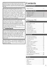 Предварительный просмотр 3 страницы Panasonic TX-P50VT50Y Operating	 Instruction