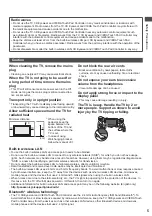 Предварительный просмотр 5 страницы Panasonic TX-P50VT50Y Operating	 Instruction