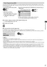 Предварительный просмотр 27 страницы Panasonic TX-P50VT50Y Operating	 Instruction