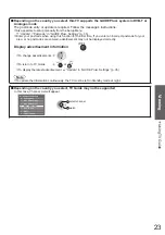 Preview for 23 page of Panasonic TX-P54Z11E Operating Instructions Manual