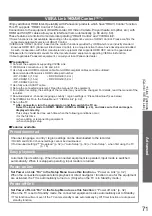 Preview for 71 page of Panasonic TX-P54Z11E Operating Instructions Manual