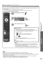 Preview for 75 page of Panasonic TX-P54Z11E Operating Instructions Manual