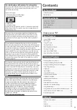 Preview for 3 page of Panasonic TX-P55VT30E Operating Instructions Manual