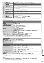 Preview for 127 page of Panasonic TX-P55VT30E Operating Instructions Manual