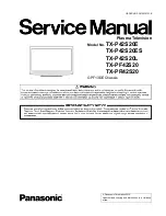 Panasonic TX-PR42S20 Service Manual preview